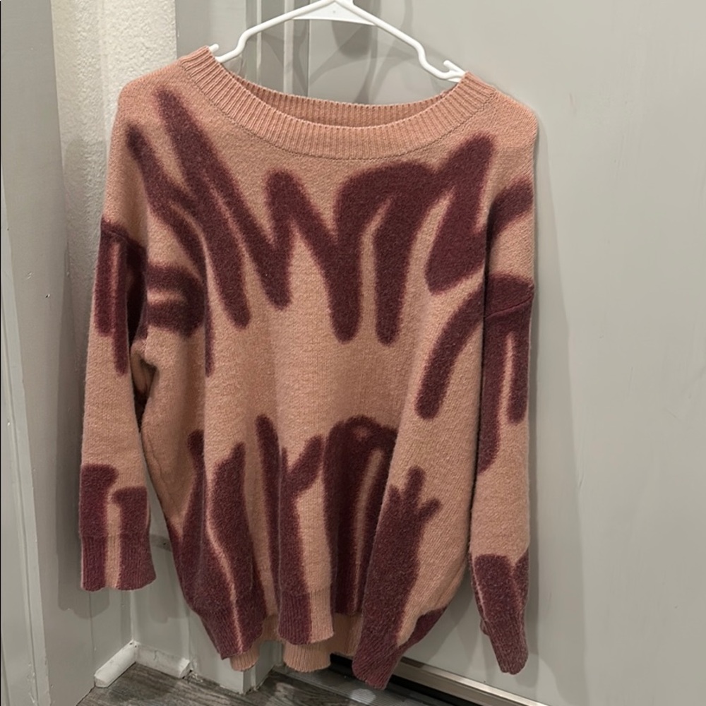 Nude/pink oversized sweater